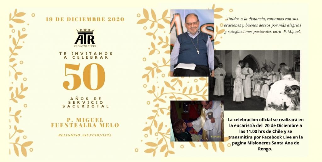 50 años P. Miguel Fuentealba