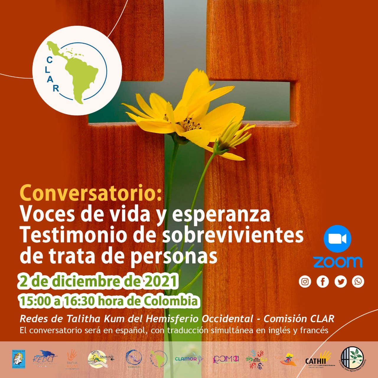 Conversatorio: Voces de Vida y Esperanza, Testimonio de sobrevivientes de Trata de Personas