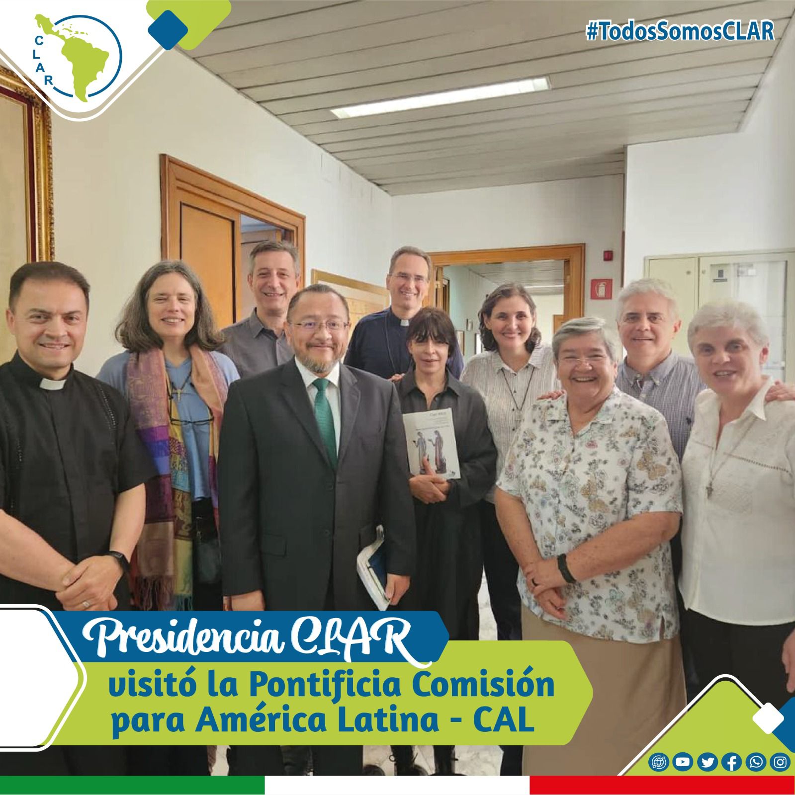 La Presidencia de la CLAR, visitó la Pontificia Comisión para América Latina - CAL