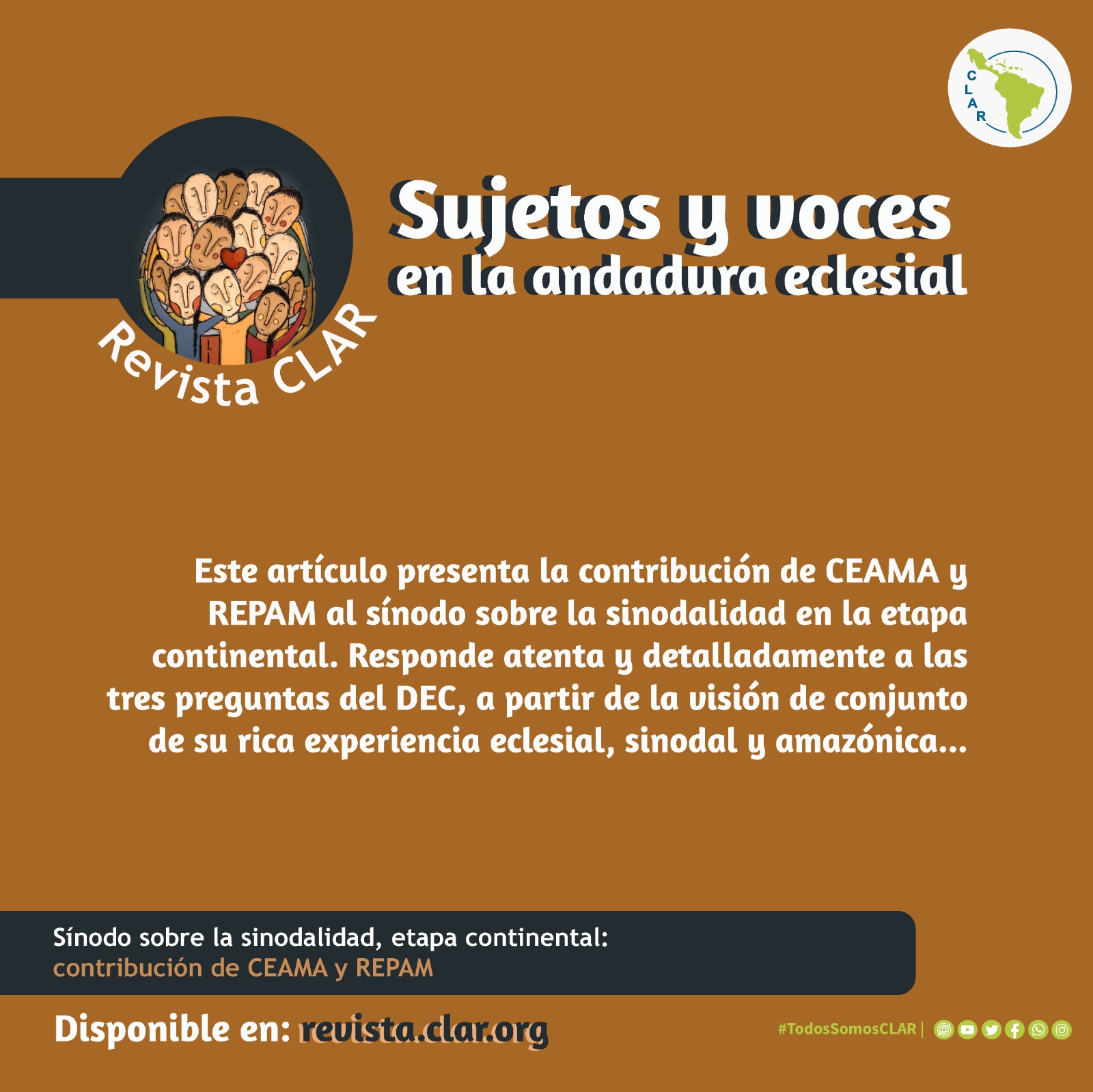 Sínodo sobre la Sinodalidad, etapa continental contribución de CEAMA y REPAM