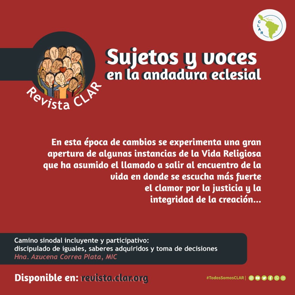 Artículo Camino sinodal incluyente y participativo: discipulado de iguales, saberes adquiridos y toma de decisiones
