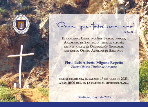 Invitación Ordenación P. Luis Migone