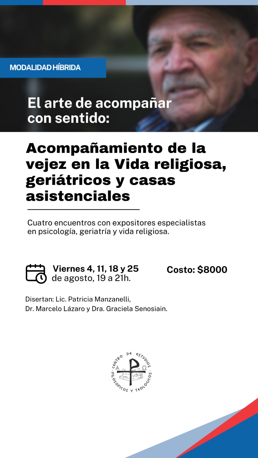 Taller Acompañamiento de la vejez en la vida religiosa, geriátricos y casas asistenciales